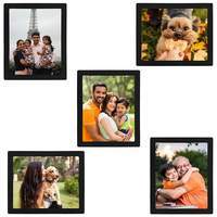 About Space Magnetic Photo Frame (Pack of 5) Fridge Picture Frames - Personalized Refrigerator Magnet Frame Holds 8x7 inch Photos