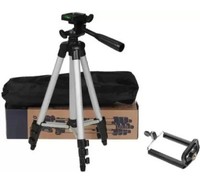 st trdenz Mobile Phone & Camera Stand Holder Tripod Kit with Collar Microphone Kit with Voice Recording Filter Mic for Recording Singing YouTube (2in1 Combo Pack)