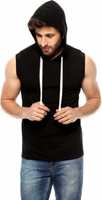Morewill Solid Men Hooded Neck Tshirts @ 99