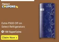 Extra 1000 Off via Super coins Saving on Refrigerators