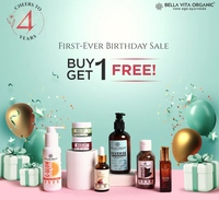 Bella Vita Organic First Ever Birthday BOGO Sale Sitewide