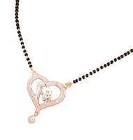 Vidora Jewellery One Gram Gold Chain Black Beads 18 inch Mangalsutra/Tanmaniya/Nallapusalu/Mangalsutr for Women 