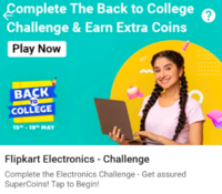 Flipkart Electronics Challenge : Win 7 Free Flipkart SuperCoins 