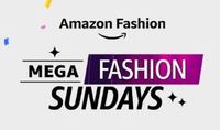 Amazon Mega Fashion Sunday -  Upto 80% off + 10 % Cashback Valid on Sunday Only 