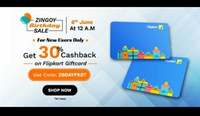 Get 30% Cashback On Flipkart Gift Card @ 6 June, 12 Am ( New User Only)