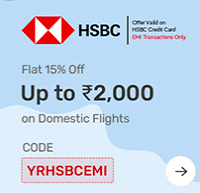 Flat 15% off on dom flights, Flat 12% off on intl flights, Flat 20% off on dom hotels and Flat 10% off on holidays.