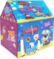 ITOYS Cartoon City Playhouse tent for kids  (Multicolor)