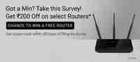 [Routers Survey] Get Rs.200 Off on Select Routers & [ Chance To Win Free Router ]