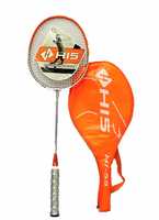 Hi-55 Racket 100 Gram , Badminton Pack of 1 with 1 Nylon Shuttle (Purple)