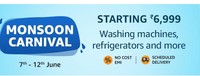  Amazon Monsoon Carnival Top Deals On Ac, Washing Machines, Refrigerators & More Starts  From Rs.6999