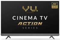 Vu (65inches) Cinema TV Action Series 4K Ultra HD LED Smart Android(Black) (2021 Model) I With 100 watt Front Soundbar