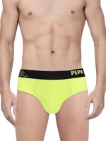 Pepe Jeans Men Fluorescent Green Solid Briefs