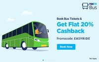 Paytm Bus Booking | Get Flat 20% cashback up to Rs.200
