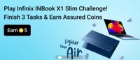 Flipkart Infinix X1 Slim Challenge and Win Free 5 Supercoin. 