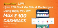 Bajaj Finserv App Get up to 11% Cashback up to ₹100 on Recharge/Bill Payments using Bajaj UPI (Only for Today)