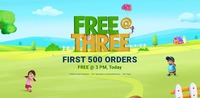(Live at 3 PM) Firstcry Free at three 100% Off upto 1500 on First 500 Orders