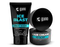 Beardo Ice Blast Facewash 100ml + Cooling Hair Cream (For Daily Use) 75g + FREE Charcoal Facewash