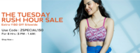 Zivame Tuesday Rush Hour Sale - Get Extra 150 off on Sitewide Minimum Purchase of Rs.899 (5pm - 1am) 