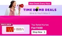 Time Bomb Deals - W & BIBA Women Kurta's Flat Price Rs.499