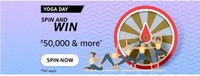 Amazon Yoga Day Spin and Win Quiz Answers : Win Rs 50,000 and more