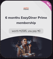 Free 6 Months Eazy Diner Prime Membership Worth Rs.1595 Using Timesprime Membership