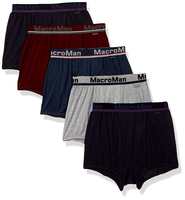 Rupa Frontline Men's Solid Trunks (Pack of 5)(Colors & Print May Vary)