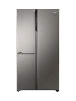Haier 628 L Inverter Frost Free Side by Side Refrigerator (Inox Steel, HRT-683IS)