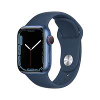 Apple Watch Series 7 (GPS + Cellular, 41mm) - Blue Aluminium Case with Abyss Blue Sport Band - Regular