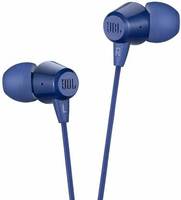 JBL C50HI Wired Headset  (Blue, In the Ear)