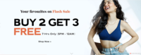 Zivame Flash Sale - Buy 2 Get 3 Free (5pm - 12am)