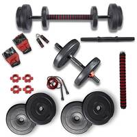 Lifelong PVC Home Gym Set 10kg -20kg  ( Black , 6 Months Warranty )