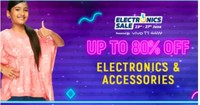 Flipkart Electronics Sale (23rd - 27th June) - Upto 80% Off On TVs, Appliances & More + 10% up to ₹1500 Off on SBI Bank Cards.