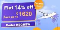 HappyEasyGo Flight offer - Flat 14% off On Flight Booking