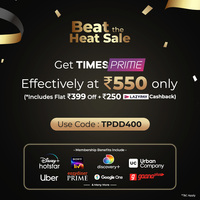 Times Prime Beat the Heat Sale- Get Times Prime 1yr Subscription at Rs.550 Only!