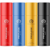 THE MAN COMPANY Privilege Intense , Legend, Bold & Active Deodorant Spray - For Men  (600 ml, Pack of 4)