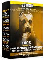 Pro Breed Dehydrated Puppy Food Dehydrated Dog Food Complete Diet - Goat Liver + Chicken + Fish (1kg = More Than 3kgs of Actual Food) (200GM)