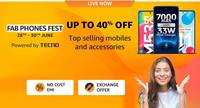 Fab Phones Fest Deals - Up to 40% Off on Xiaomi, Redmi , IQOO Phones Apply Upto 4000 Coupon + Bank Discount