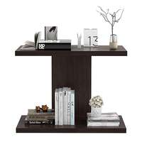 Aparios Engineered Wooden Wall Mounted Shelf (Colour - Brown with Matte Finish) -Set of 1, Standard (I Shape)