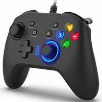 Wired Gaming Controller, Joystick Gamepad with Dual Vibration, PC Game Controller for PS3 Switch Windows 10 8 7 PC Laptop TV Box Android Phones