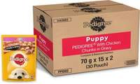Pedigree Gravy Chicken 2.1 kg (30x0.07 kg) Wet Young Dog Food