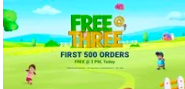(Live at 3 PM) Firstcry Free at three 100% Off upto 1500 on First 500 Orders