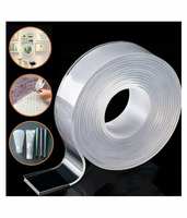 Double sided Nano Magic Strong Grip Waterproof Traceless Removable Washable Adhesive Reusable Tape- 3m