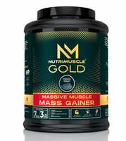 NUTRIMUSCLE MASSIVE GOLD MUSCLE MASS GAINER - 7LBS -3.175 KGS - CHOCO TREAT