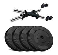 Aurion Fitness PVC Dumbell Set Combo Home Gym (Black)