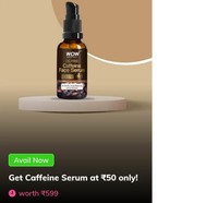 Wow Caffeine Serum @ 50 on  Timesprime