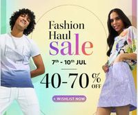 Myntra Fashion Haul Sale Upto 85% off [7-10 July]