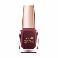 Lakme True Wear Nail Polish, Reds and Maroons 401, Long Lasting Gel Nail Paint for Women - Glossy Finish, Chip Resistant Nails, 9 ml