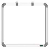 OFIXO Non Magnetic 1x1 feet Feet Double Sided White Board and Chalk Board Both Side Writing Boards, one Side White Marker and Reverse Side Chalk Board Surface (1)