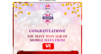 Myntra is sending coupon for Free 5gb data for VI users