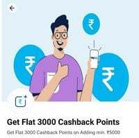  Paytm Add Money Get Flat 3000 Points On Adding Rs.5000 via UPI  (User Specific) 